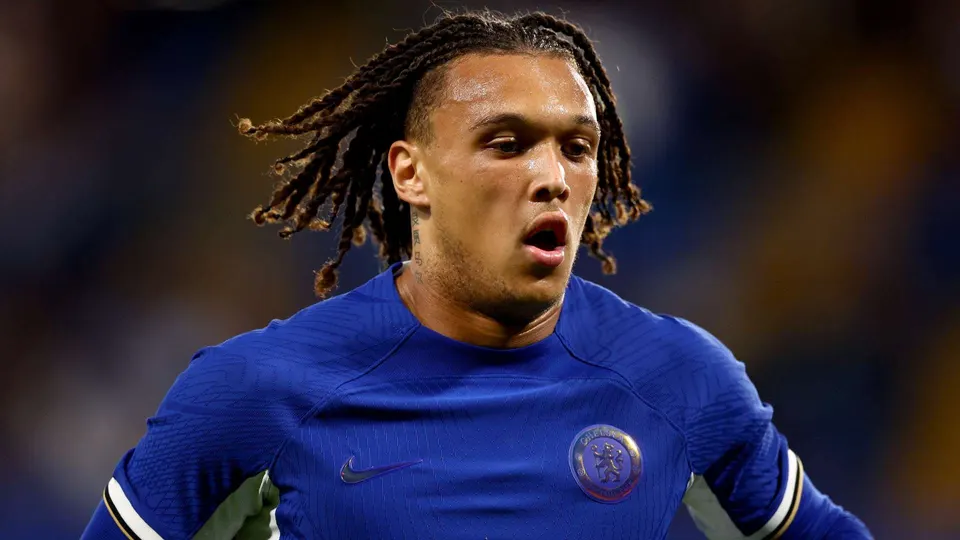 Diego Moreira con la maglia del Chelsea nella stagione 24/25